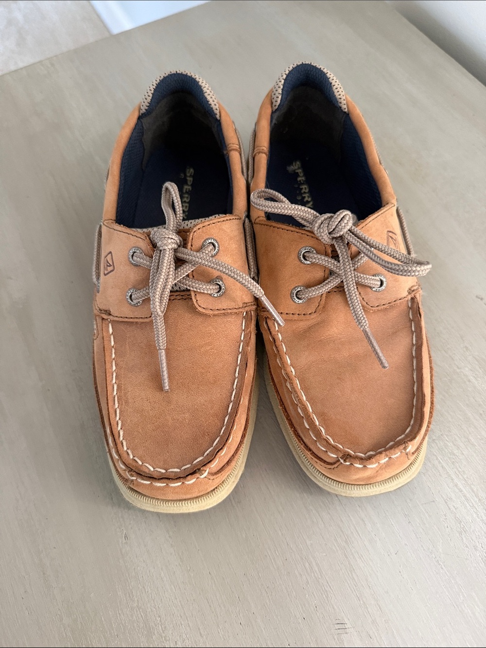 Sperry boy’s Topsider leather Boat Shoes